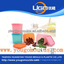 Zhejiang Taizhou Huangyan fournisseur de moules à conteneurs alimentaires et 2013 Nouvelle boîte à outils en plastique pour injection d&#39;injection mouldyougo moule